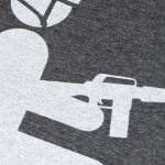 Футболка з малюнком "Придатний" Grey Melange 6