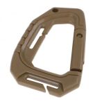 Карабін тактичний пластиковий "TACTICAL CARABINER MOLLE" (2 шт.) Coyote 4