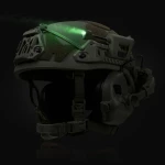 Тактический фонарик LT-09-T на шлем с 4-мя светодиодами. Олива 7