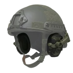 Активные наушники Walker's Razor Slim с креплением на шлем и гелевыми амбушюрами. Черный мультикам