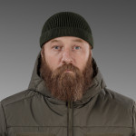 Шапка вязаная Docker Hat. Cotton and wool. Olive 2