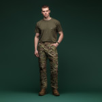 Комплект футболок Basic Military T-shirt. Cotton\Elastane, черный - олива 9