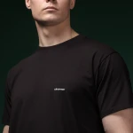 Футболка Basic Military T-shirt. Cotton and Elastane, черный 4