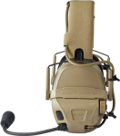 Активні навушники Ops-Core AMP Communication Headset-Connectorized. Верхній тримач. Койот 4 Активні навушники Ops-Core AMP Communication Headset-Connectorized. Верхній тримач. Койот 4