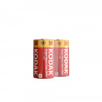 Батарейки Kodak R14 (C), напряжение 1.5V, цилиндрические, солевые, 2 шт.