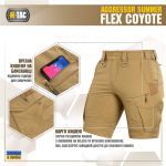 Шорти M-Tac Aggressor Summer Flex Койот, coyote 4