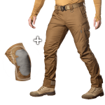 Штани тактичні карго Герць 2.0 Twill Camotec. Койот 3