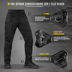 Штаны M-Tac Conquistador Gen I Flex. Черный 9