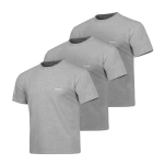 Комплект футболок (3 шт) Basic Military T-shirt 2.0. Cotton and Elastane. Серый