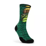 Шкарпетки "5.11 Tactical Sock & Awe Crew Brain" GREEN