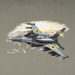 Футболка з малюнком "F-16" Foliage Green 3 Футболка з малюнком "F-16" Foliage Green 3