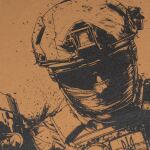 Футболка с рисунком "Gunfighter" Coyote Brown 5 Футболка с рисунком "Gunfighter" Coyote Brown 5