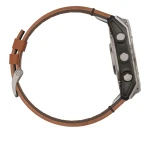 Смарт-часы Garmin Fenix ​​8, 51mm, AMOLED, Sapphire, Bare Ti, Blk/Chsnt Lthr, GPS 9