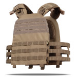 Бронежилет 3-го класу M.V.P. Вага 3.6 кг. Поліетиленові плити, 1.4 кг. Койот 4