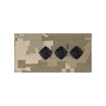 Погон ЗСУ старший лейтенант (чорна нитка, на липучці). Піксель (мм-14)