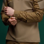 Тактическая рубашка Core Combat Shirt, длинный рукав, комбинированные материалы. Койот. M 4 Тактическая рубашка Core Combat Shirt, длинный рукав, комбинированные материалы. Койот. M 4