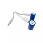 Акумуляторна батарея літієва CR123A (16340) 700mAh з роз'ємом Type-C, 3.7V Lithium Акумуляторна батарея літієва CR123A (16340) 700mAh з роз'ємом Type-C, 3.7V Lithium