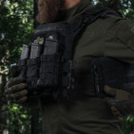 Бронежилет 3-го класу (PRO). Вага 3.4 кг. Поліетиленові плити 1.4 кг. Чорний 5