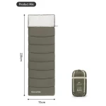 Спальник з капюшоном Naturehike LD250 (від -12°C до 7°C). Темно-зелений 4 Спальник з капюшоном Naturehike LD250 (від -12°C до 7°C). Темно-зелений 4