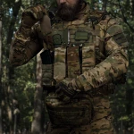 Одинарний закритий підсумок з клапаном під магазин АК/АR. Мультикам. 6 Одинарний закритий підсумок з клапаном під магазин АК/АR. Мультикам. 6