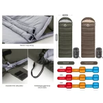 Спальник с капюшоном Naturehike U150 (от 11°C до -6°C), левый. Зеленый 5