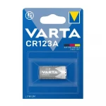 Батарейка літієва Varta CR123A U-1 Lithium, 3V, місткість 1500 мАг, 1 шт Батарейка літієва Varta CR123A U-1 Lithium, 3V, місткість 1500 мАг, 1 шт