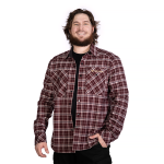 Сорочка “Буревій” Burgundy Check — Plaid Burgundy Check