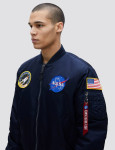 Куртка Alpha Industries NASA MA-1 Bomber Jacket. Синій 5