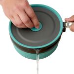 Каструля складна з чохлом Sea to Summit Frontier UL Collapsible Pot w/Sack, 2.2 л, Aqua Sea Blue 4 Каструля складна з чохлом Sea to Summit Frontier UL Collapsible Pot w/Sack, 2.2 л, Aqua Sea Blue 4