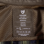 Сорочка жіноча Pani «Буревій» (Logo Tan), Camotec. Lime Green/Navy 8