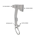 Мультитул брелок Gerber Hatchet. Белый 2