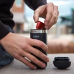 Портативная эспрессо-кофеварка Wacaco Nanopresso+ с адаптером для капсулы. Черный 3