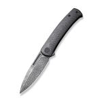Ніж складаний Civivi Caetus Flipper Damascus Carbon Fiber, чорний