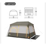 Намет шестимісний Naturehike Cape 8.4 CNK2450WS050 з швидким розкриттям, сіро-коричневий 2 Намет шестимісний Naturehike Cape 8.4 CNK2450WS050 з швидким розкриттям, сіро-коричневий 2