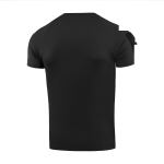 Футболка тактическая M-Tac Summer Black потоотводящая реглан, чорний 4