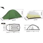 Намет надлегкий двомісний Naturehike Cloud Up Pro CNK2350WS020, темно-зелений 3 Намет надлегкий двомісний Naturehike Cloud Up Pro CNK2350WS020, темно-зелений 3