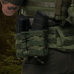 Двойной подсумок под магазины АК/АR (тканевый). Олива 3 Двойной подсумок под магазины АК/АR (тканевый). Олива 3