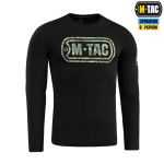 Футболка M-Tac Logo довгий рукав Чорна, black, чорний 3 Футболка M-Tac Logo довгий рукав Чорна, black, чорний 3