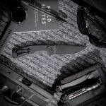 Розкладний ніж SOG SOG-TAC AU, Black, Black/Partially Serrated 10