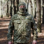 Куртка тактическая с капюшоном. Ткань Саржа, пиксель (мм-14) 2 Куртка тактическая с капюшоном. Ткань Саржа, пиксель (мм-14) 2