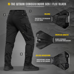 Штаны M-Tac Conquistador Gen I Flex. Черный 5
