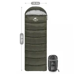 Спальний мішок Naturehike U350S (від -2°C до -13°C). Лівий. Колір Олива 5