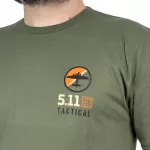 Футболка з малюнком "5.11 Tactical EMEA Bombs Away" Military Green 3 Футболка з малюнком "5.11 Tactical EMEA Bombs Away" Military Green 3