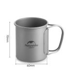Kubek tytanowy z uchwytem 200 ml Naturehike NH20CJ005 2