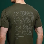 Футболка Basic Military T-Shirt. Avdiivka. Топографічна карта. Олива 3 Футболка Basic Military T-Shirt. Avdiivka. Топографічна карта. Олива 3