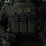 Тройной эластичный подсумок для магазинов АК/АR открытого типа с креплением MOLLE. Олива 5 Тройной эластичный подсумок для магазинов АК/АR открытого типа с креплением MOLLE. Олива 5