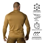 Кофта-лонгслів Thorax Pro LVL1 SJ, Camotec. Койот 3