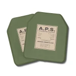 Керамічна бронеплита 6 класу. Вага 2.4 кг. Розмір M (25х30 см.) A.P.S. Олива 4