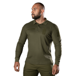 Поло Army ID Long CoolPass Pique LT Олива