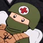 Патч (шеврон) «Медик» Brand Element. Мягкий ПВХ пластик. Красный 4 Патч (шеврон) «Медик» Brand Element. Мягкий ПВХ пластик. Красный 4